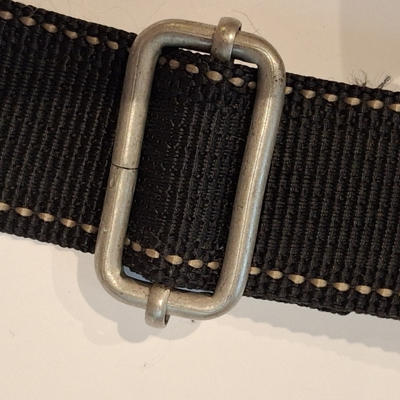 Vintage 90s Rare Guess Black Canvas Book Bag/Laptop Shoulder Bag OS - Picture 10 of 15